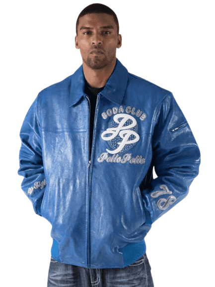Pelle Pelle Soda Club Blue Jacket | Pelle Pelle Store view 2
