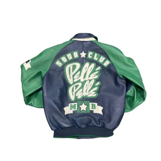 Pelle Pelle Soda Club Green Black Jacket view 2