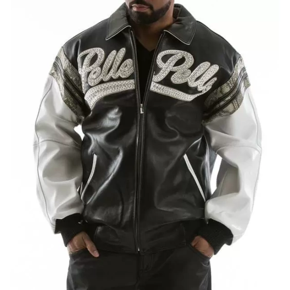 Pelle Pelle Men 1978 Vintage Leather Jacket | Black & White