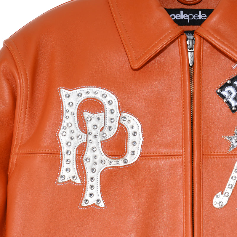Pelle Pelle American Bruiser Orange Jacket | Leather Jacket view 6