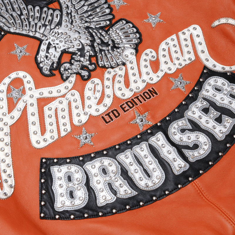 Pelle Pelle American Bruiser Orange Jacket | Leather Jacket view 7