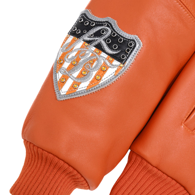 Pelle Pelle American Bruiser Orange Jacket | Leather Jacket view 9