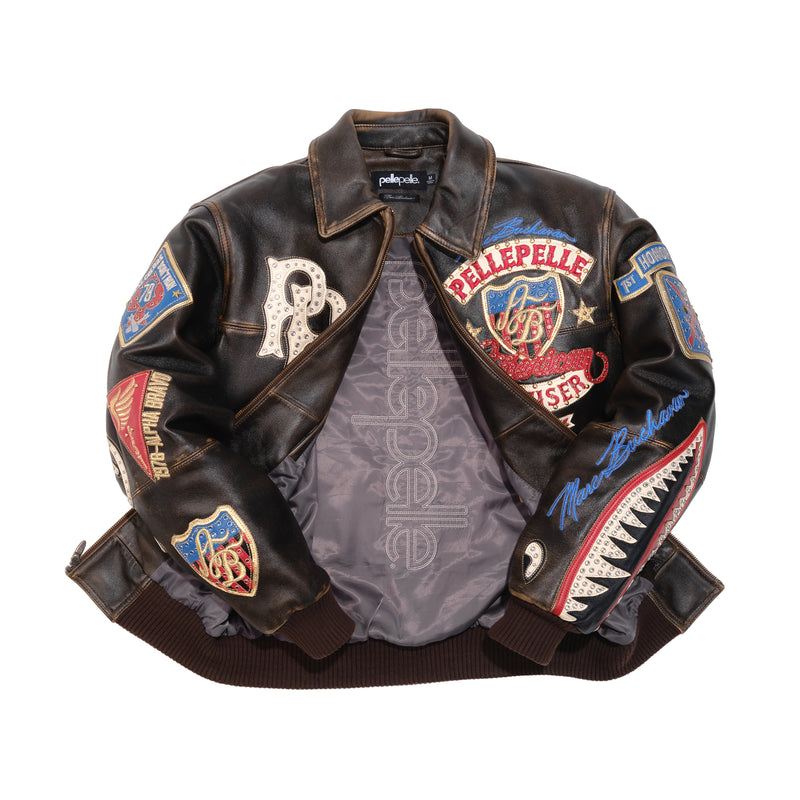 Pelle Pelle Rub Buff American Bruiser Jacket view 3