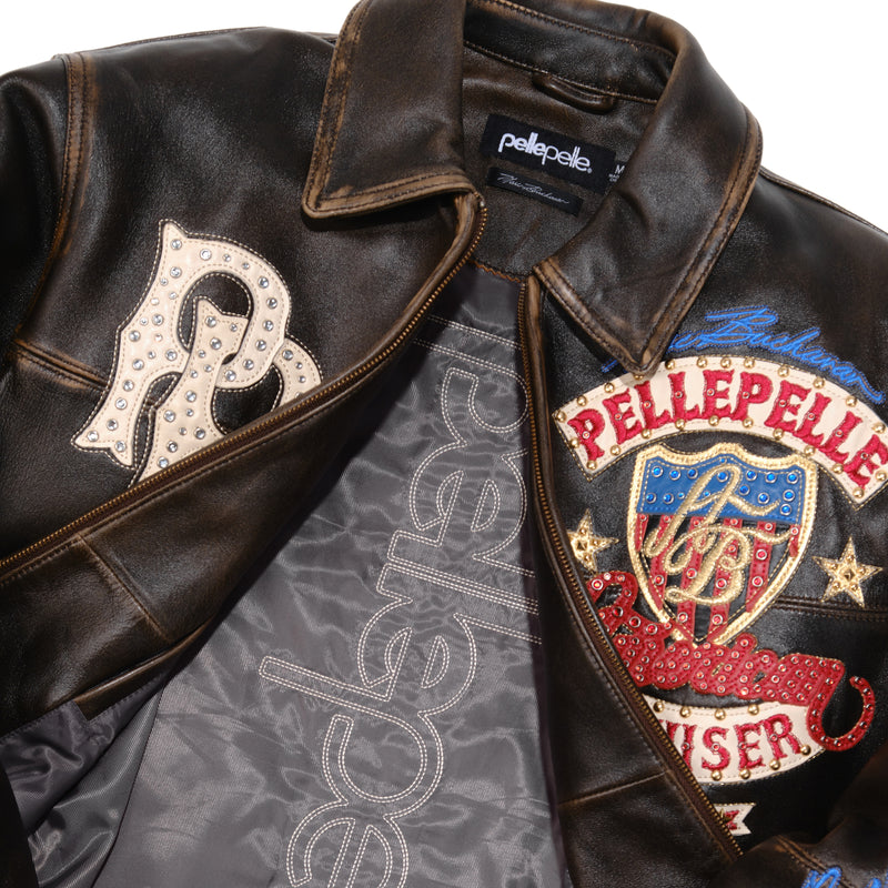 Pelle Pelle Rub Buff American Bruiser Jacket view 6