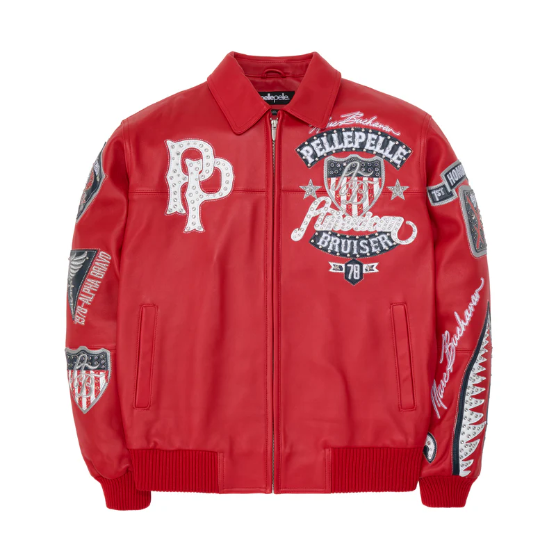 Pelle Pelle American Bruiser Red Jacket | Leather Jacket view 2