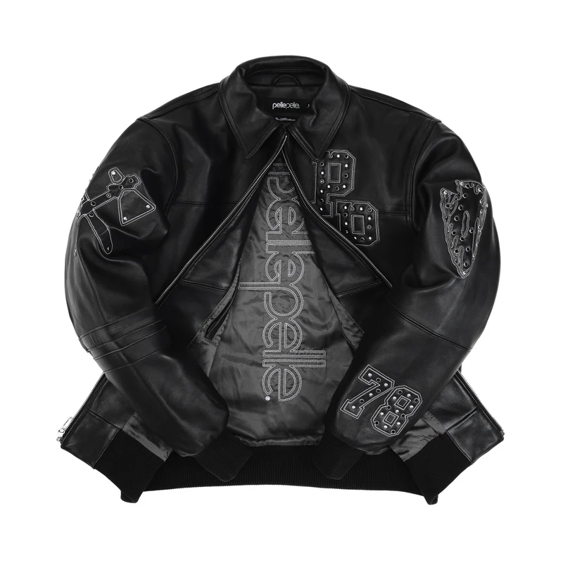 PELLE PELLE BLACK RENEGADES LEATHER JACKET view 3