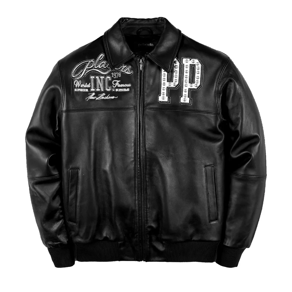 Pelle Pelle Players Inc Black Leather Jacket